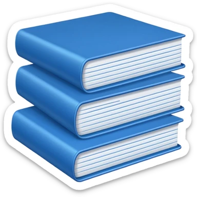 documents with blue cover sticker