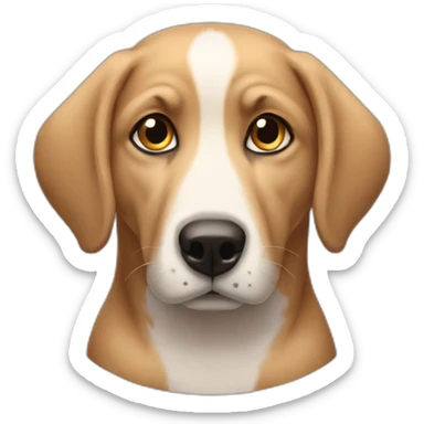 perrito con anteojos sticker