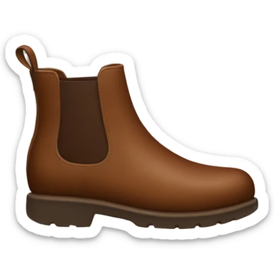 Brown Chelsea boot  sticker