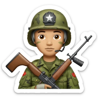 Soldier , vietnam war sticker