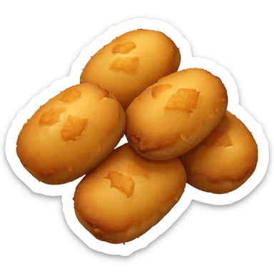 4 4 potato croquettes fried sticker