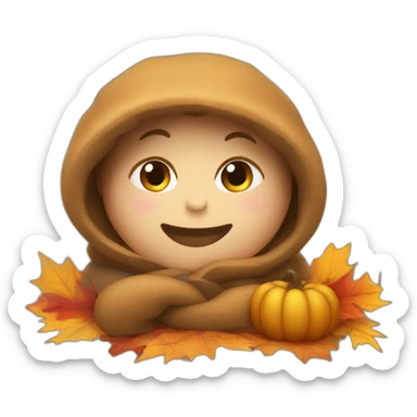 cosy fall sticker