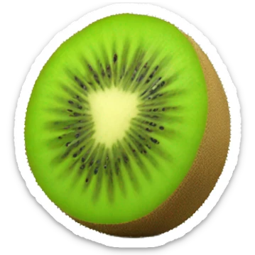 3D kiwi fruit  sticker