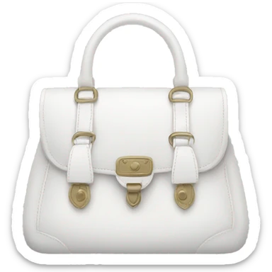 white purse sticker