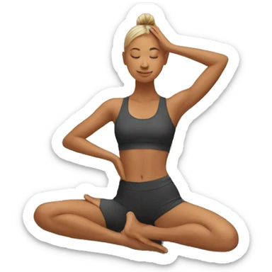 yoga sticker