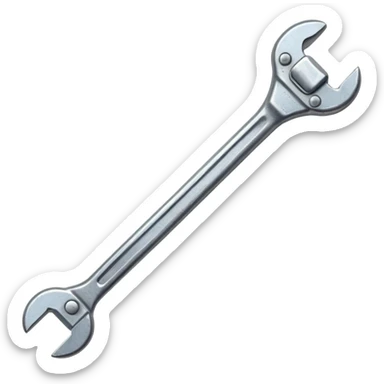 make me a retro-style wrench just one  sticker