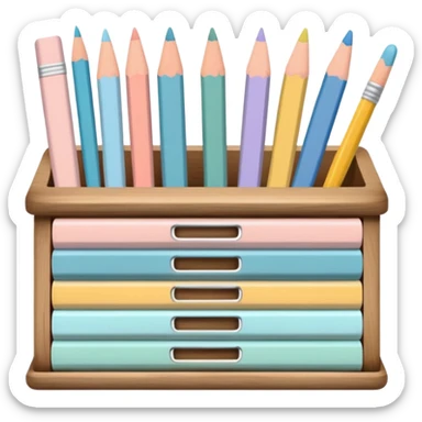 aesthetic school supplies cottage core sticker