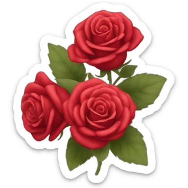 Rosas rojas sticker