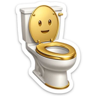 Super awesome goated emoji skibidi toilet sticker