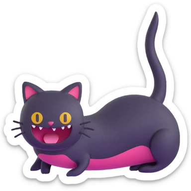 slugcat from Rain World sticker
