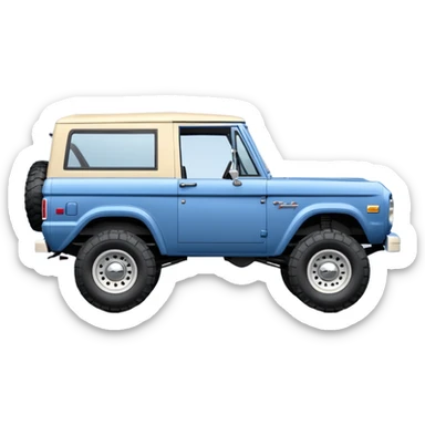 classic ford bronco sticker