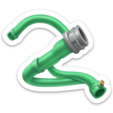 Water hose diagonal sticker