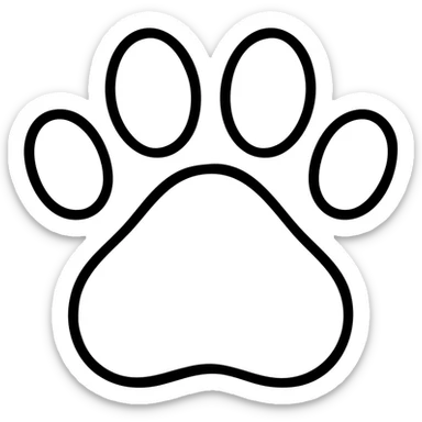 paw print sticker