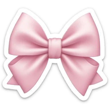 Light pink bow  sticker