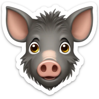 Young wild boar sticker