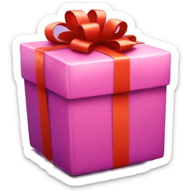 Hearts with a gift sticker