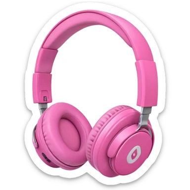 Pink Headphone other model sticker