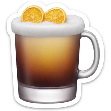 New Year's drink sugar rim sticker