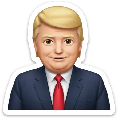 Fat Donald trump sticker