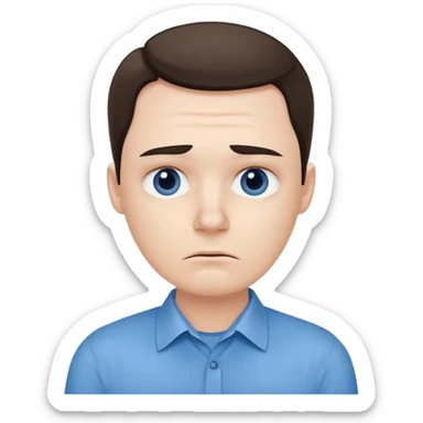 bored office worker sticker