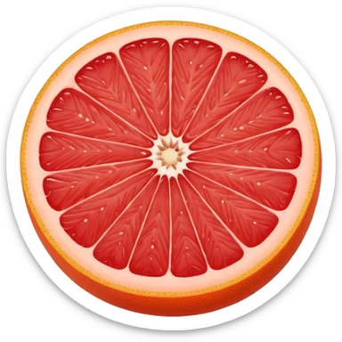 red grapefruit sticker