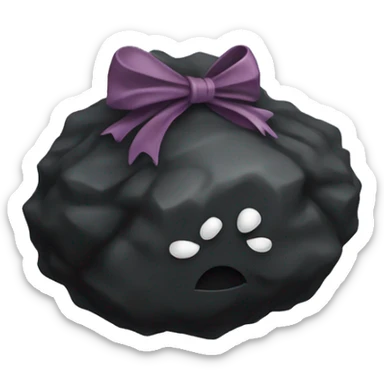 Lump Coal with a bow sticker