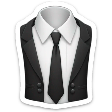 costume cravate sticker