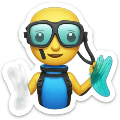 snorkelling sticker