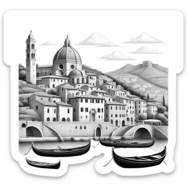 Sketches of Italy sticker