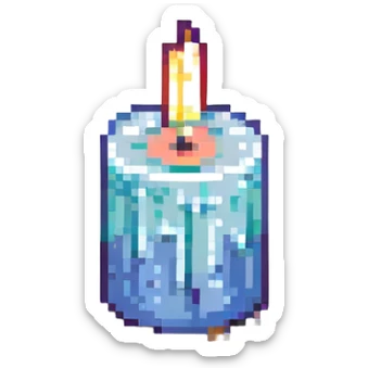 A simple candle sticker