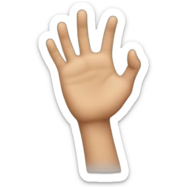 Hand grabbing sticker