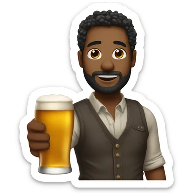 draw me with beer sticker