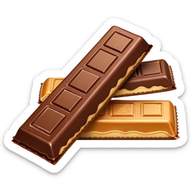 Twix chocolate candy bar with caramel sticker