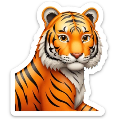 Tiger on a cruise sticker