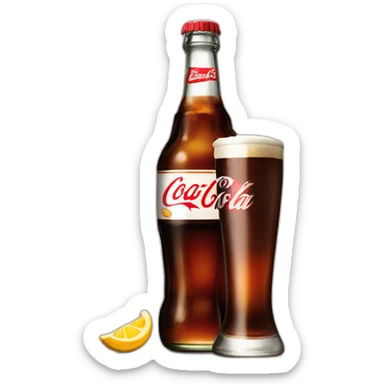 fernet branca with coca-cola big glass sticker
