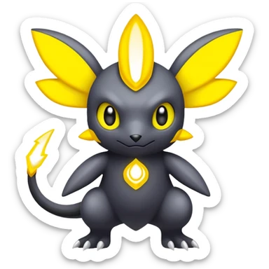 Elemental Dark-type-Electric-type natural Pokémon-Fakémon-creature sticker