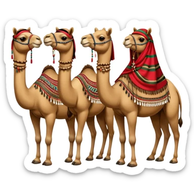 5 animaux oriental béduin sticker