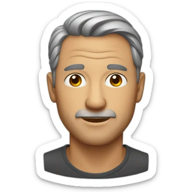 Middle age man  sticker