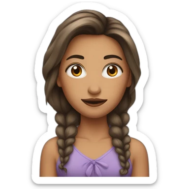 fille pas maquillé sticker