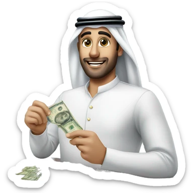 Dubai hotel tycoon hands over money sticker