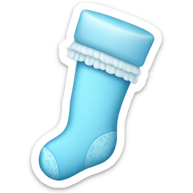 Baby blue stocking  sticker