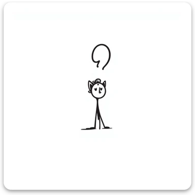 simple stick figure sticker