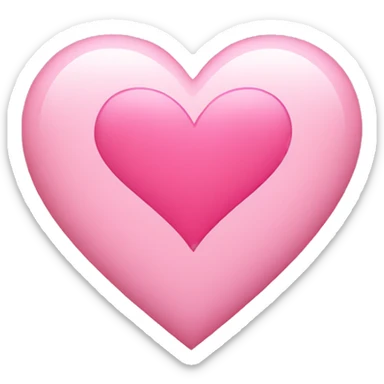 Pink heart sticker