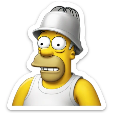 Homer simpson vient sticker