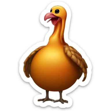 turkey in the gourd sticker