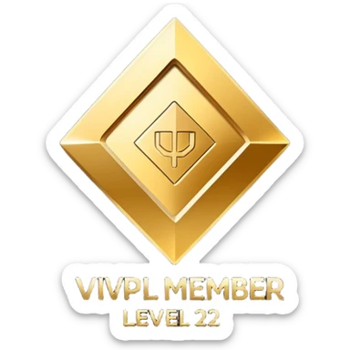 VIP member Logo and text "Level2" sticker