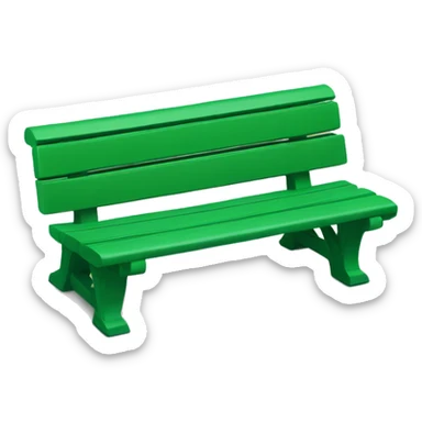 disneyland green bench sticker