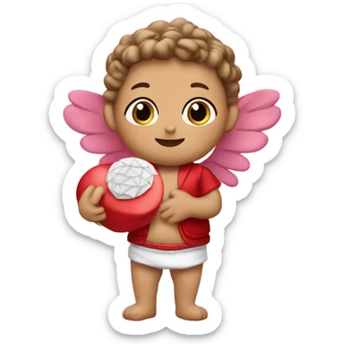 Cupid with yarmulke ￼ sticker