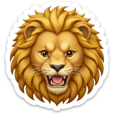 Roaring lion sticker