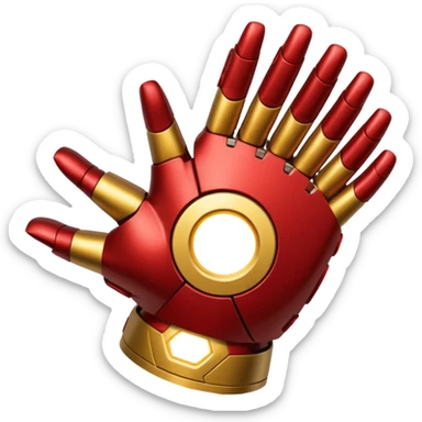 gant de iron man claque des doigt sticker